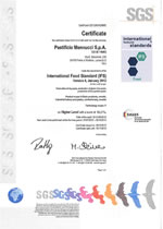 Mennucci Certificato International Food Standard 2012